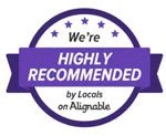 Highly recommended by locals on Alignable badge